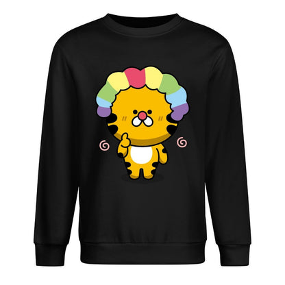 Front Patterned Long Sleeve TopRetro TrueStyle