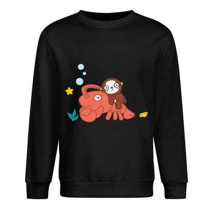 Front Patterned Long Sleeve TopEasy-Care Sharp