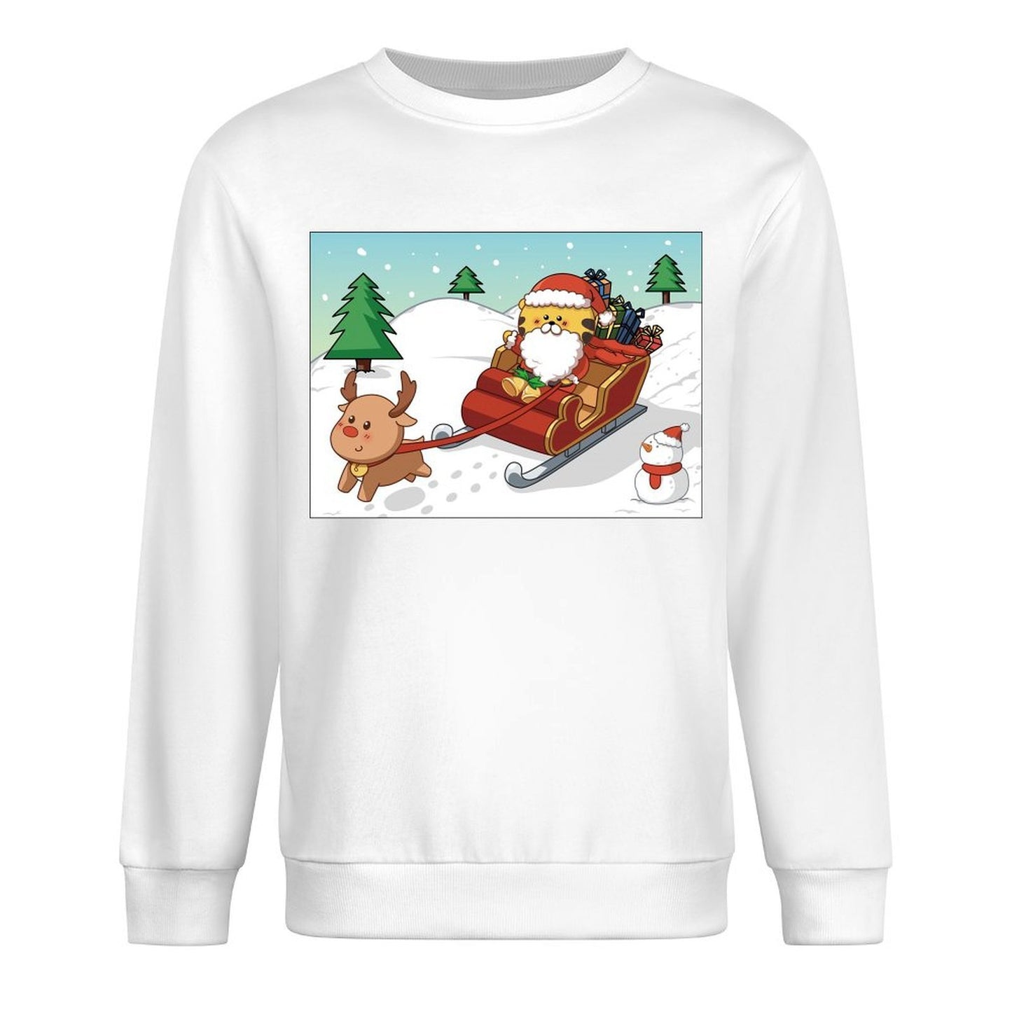 Front Patterned Long Sleeve TopDesign-Your-Own Double-Stitched