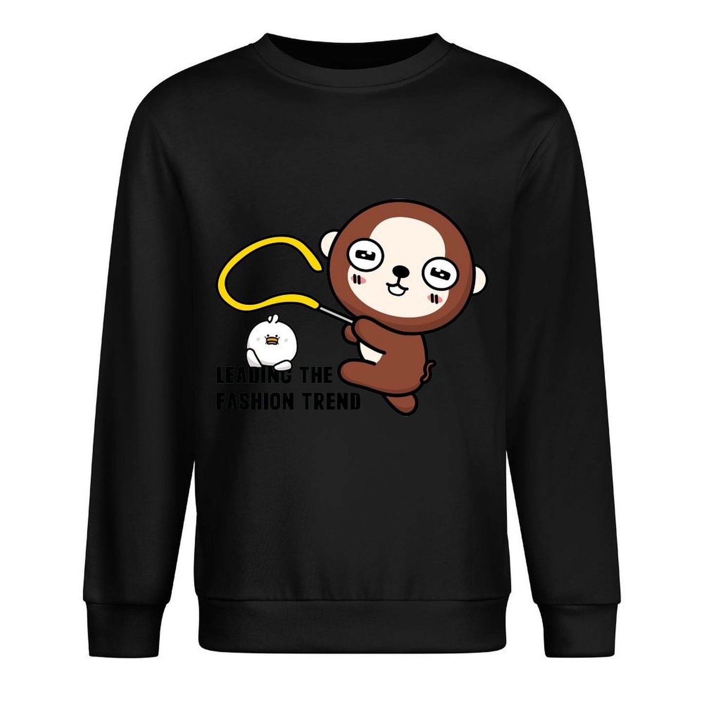 Front Patterned Long Sleeve TopStreetStyle Soft