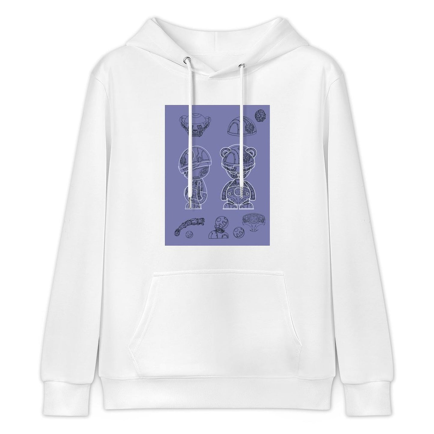 Hoodie Front PatternEco / Sustainable Crisp Print