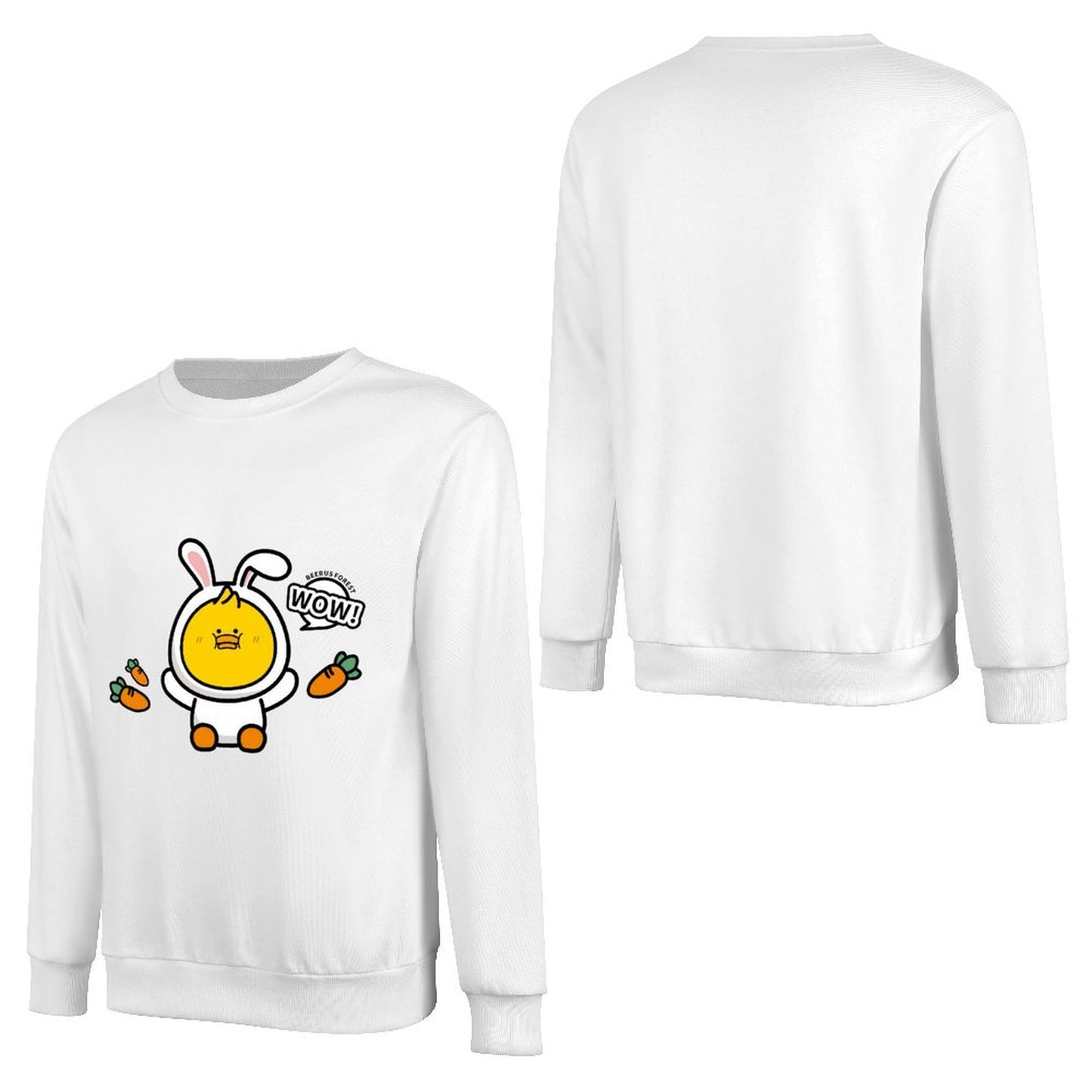 Front Patterned Long Sleeve TopDurable PureStyle