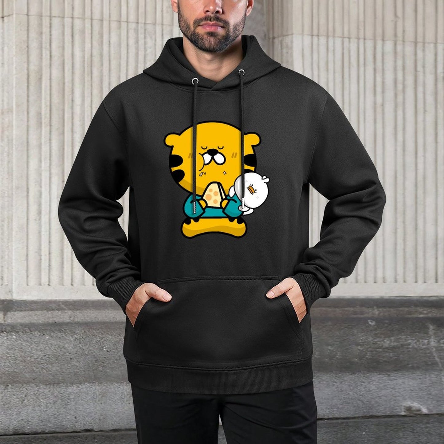 Timeless Relaxed Fit Front Graphic Hoodies