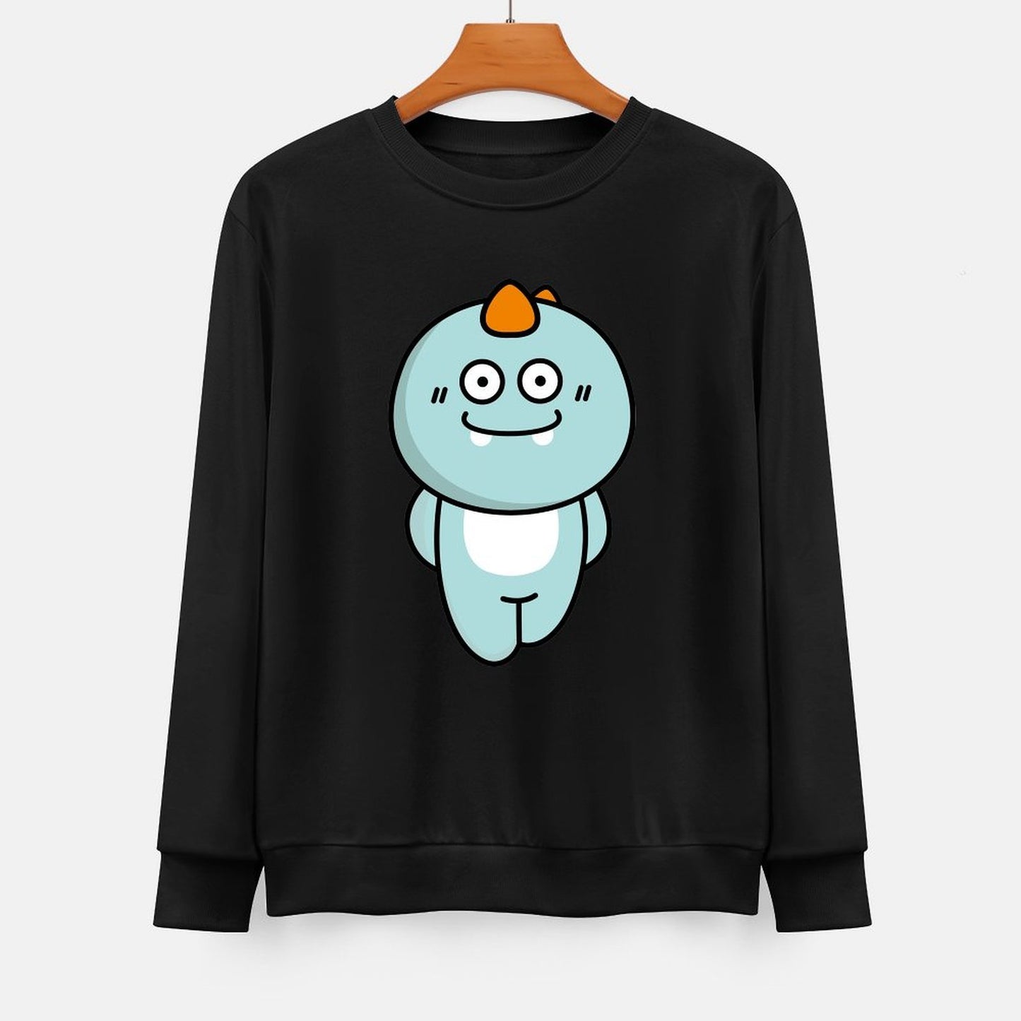  Front Patterned Long Sleeve TopEasy-Care AllSeason