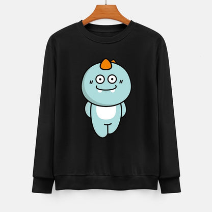  Front Patterned Long Sleeve TopEasy-Care AllSeason