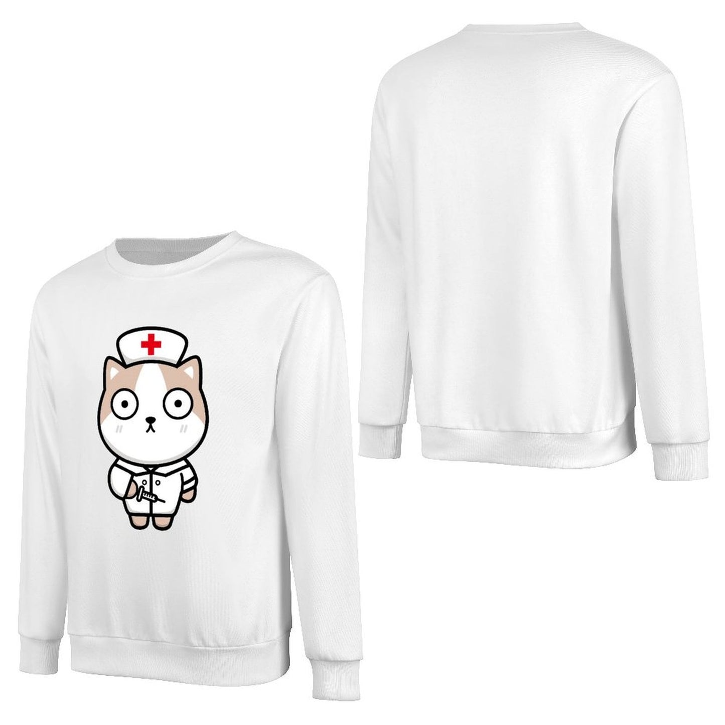 Front Patterned Long Sleeve TopRelaxFit Heritage