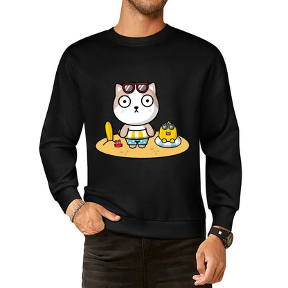 Front Patterned Long Sleeve TopCleanCut Vibrant Colors