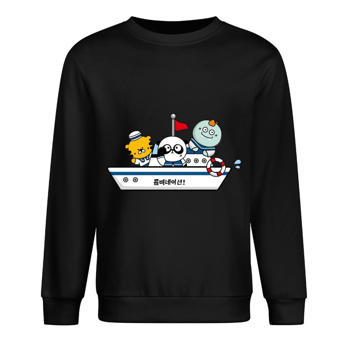 Front Patterned Long Sleeve TopClassic Strong