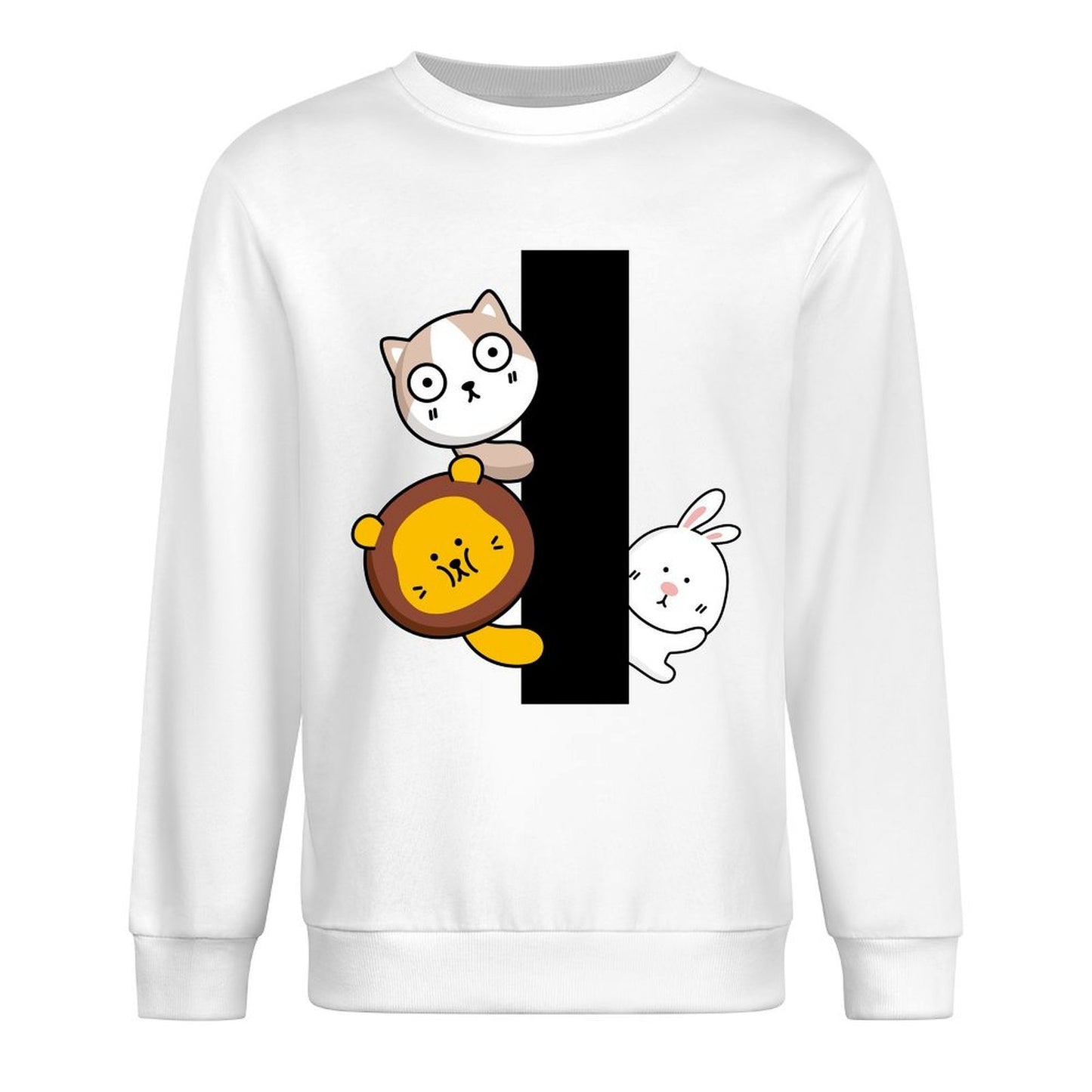 Front Patterned Long Sleeve TopHeavyweight Timeless