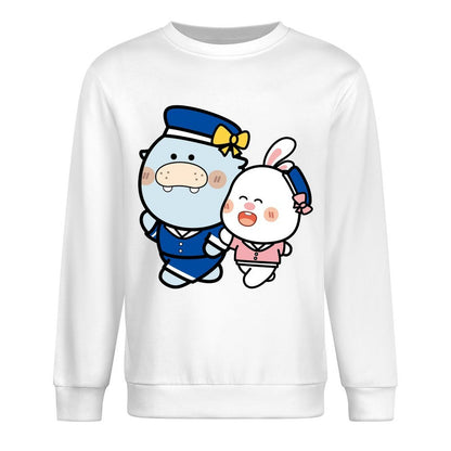 Front Patterned Long Sleeve TopRecycled Casual