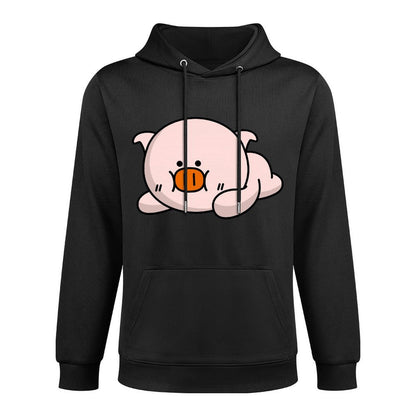 Casual Batch-Printed Front Graphic Hoodies