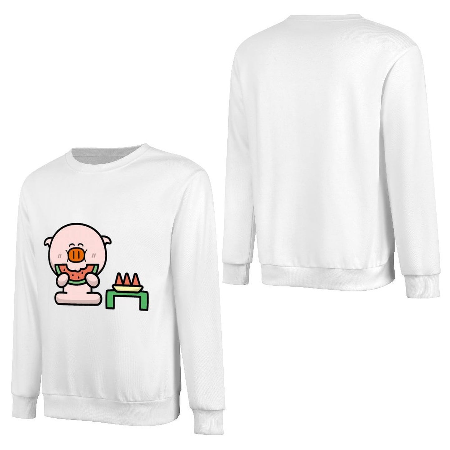 Front Patterned Long Sleeve TopBold Made-to-Order