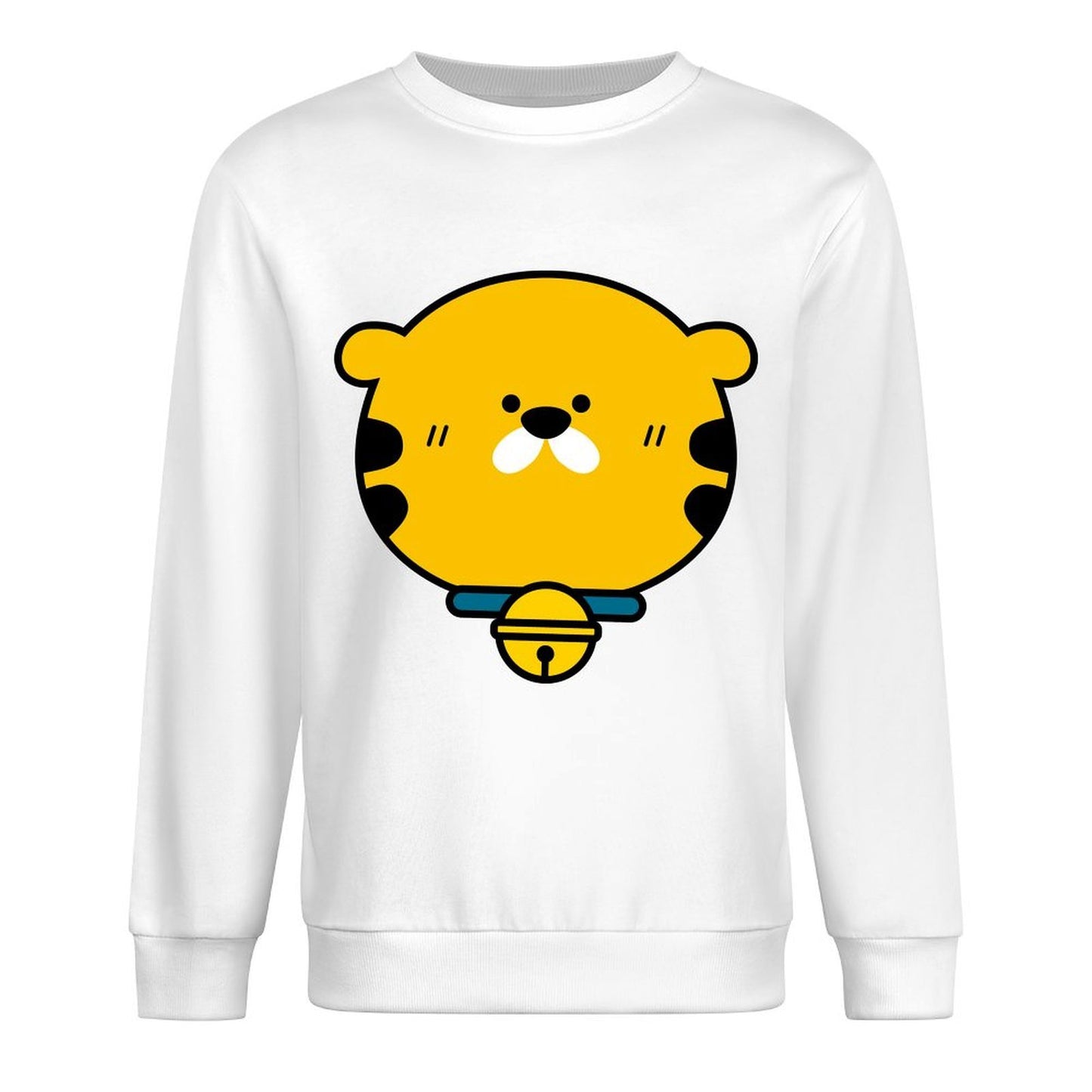 Front Patterned Long Sleeve TopCasual Smooth