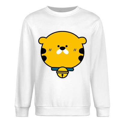 Front Patterned Long Sleeve TopCasual Smooth