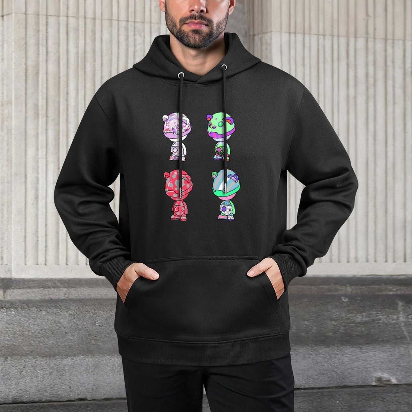 Hoodie Front PatternPremium Finish Minimal