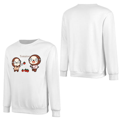 Front Patterned Long Sleeve TopStrong Printed