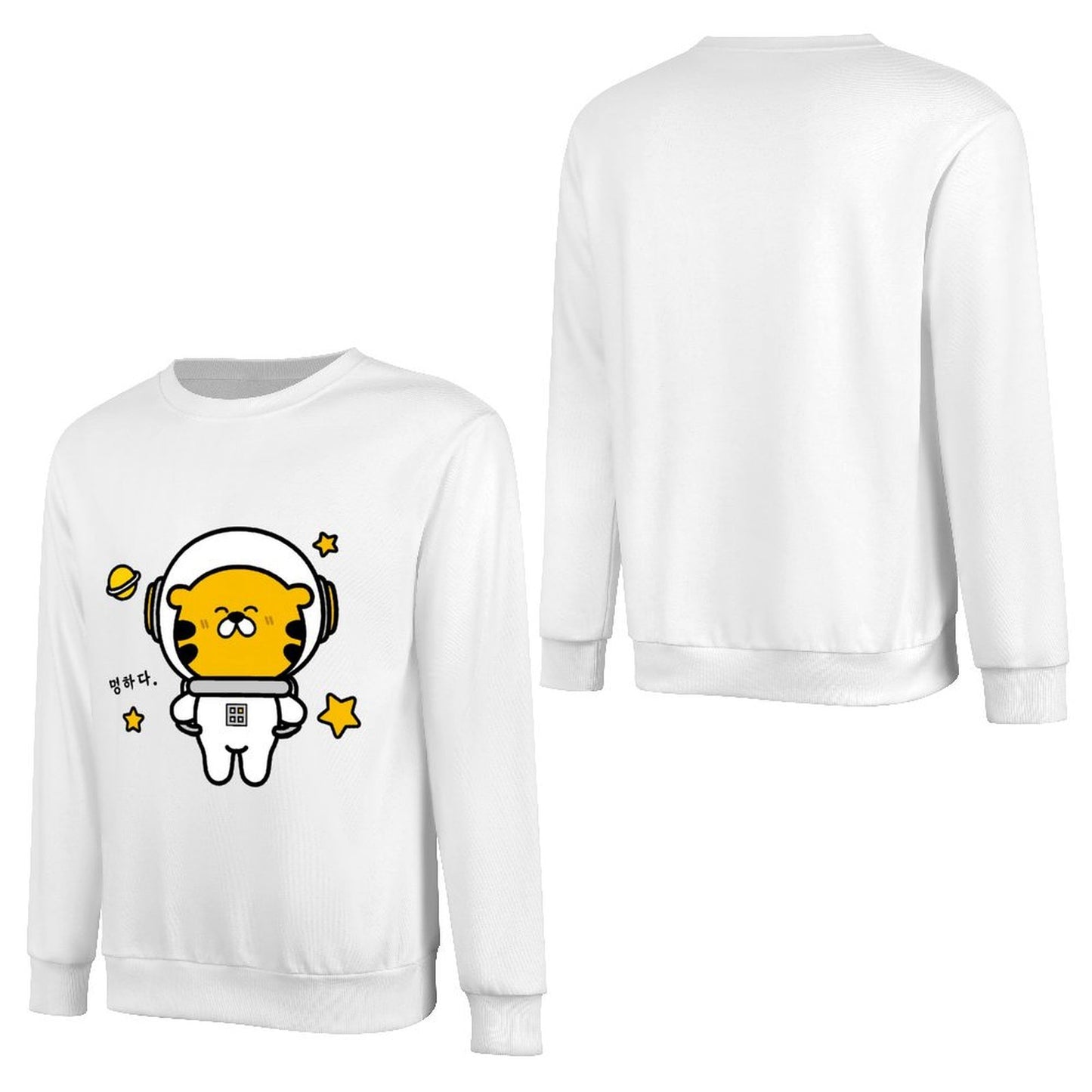 Front Patterned Long Sleeve TopHeat-Transfer CityStyle