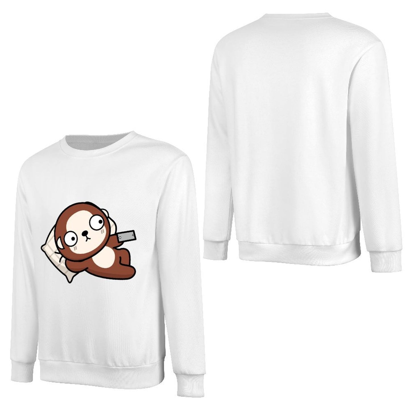 Front Patterned Long Sleeve TopSimple Tear-Resistant