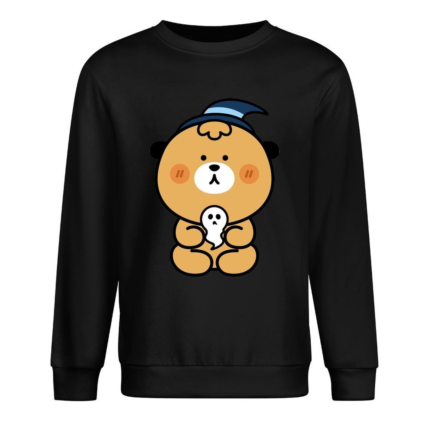 Front Patterned Long Sleeve TopBold TimelessComfort