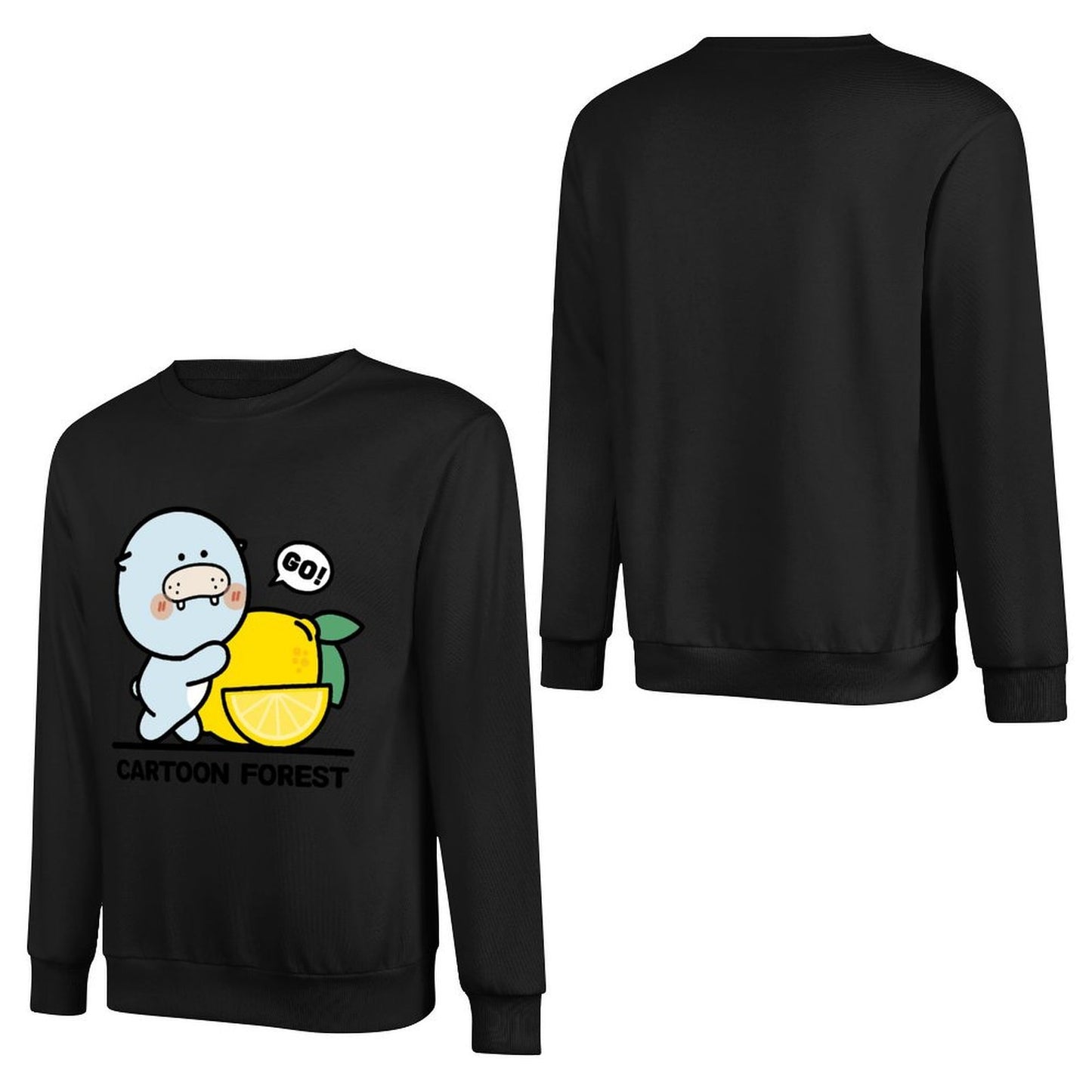 Front Patterned Long Sleeve TopRetro Minimal