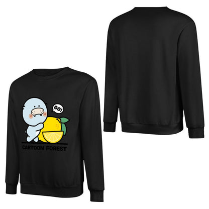 Front Patterned Long Sleeve TopRetro Minimal