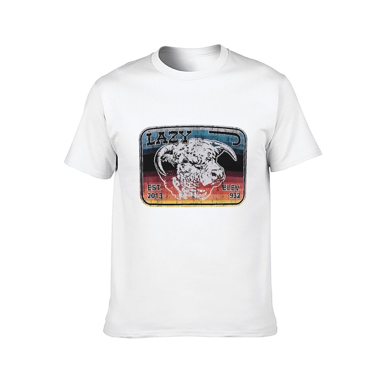Inkmay Casual  Cotton T-shirt Abstract Artistic Profile With Geometric Elements Unisex T-shirtSoftWear Shrink-Resistant T-Shirt