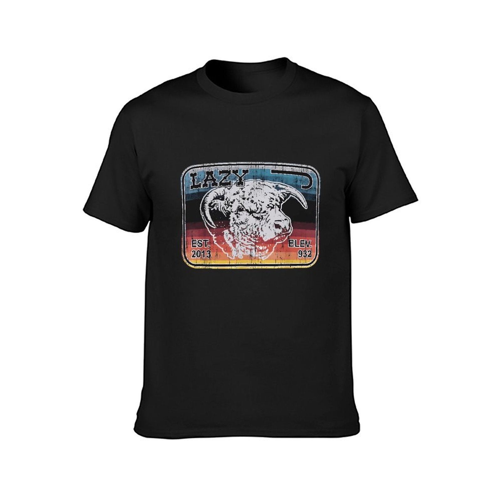 Inkmay Casual  Cotton T-shirt Abstract Artistic Profile With Geometric Elements Unisex T-shirtSoftWear Shrink-Resistant T-Shirt