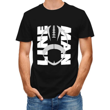 Inkmay Casual Cotton T-shirt Abstract Geometric Design With Symmetry Elements Unisex T-shirtLifestyle Comfort T-Shirt